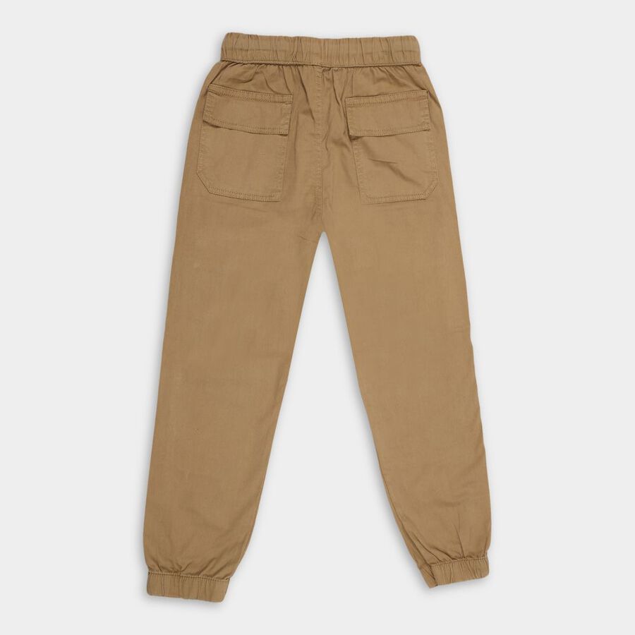 Boys' Cotton Trousers, ओलिव, large image number null