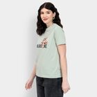 Ladies' Round Neck T-Shirt , हल्का हरा, small