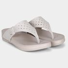 Women's Beige Toe-Post Flip-Flops, गहरा पीला, small