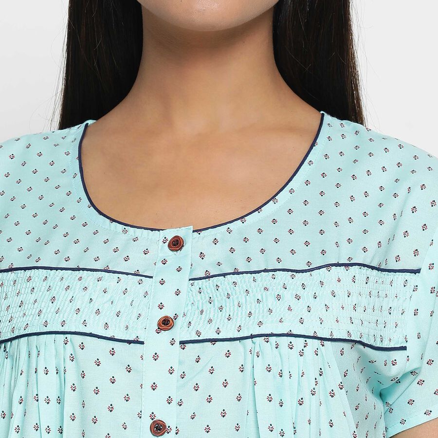 All Over Print Nighty, हल्का नीला, large image number null