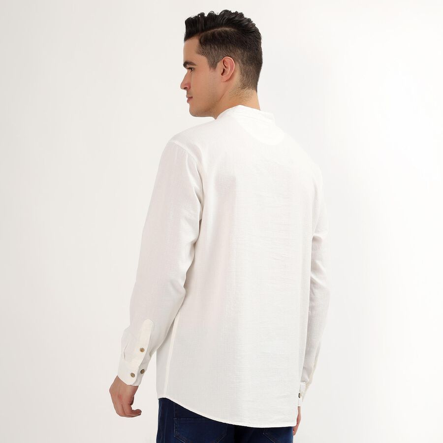 Men's 100% Cotton Kurta, Off White, large image number null