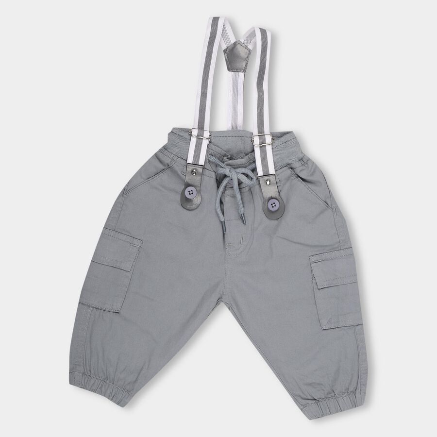 Infants' 100% Cotton Trouser, Light Grey, large image number null