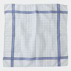 Men's Light Blue Checked Pack of 3 Handkerchief, Light Blue, small