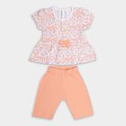 Infants' 100% Cotton Capri Set , Peach, small image number null