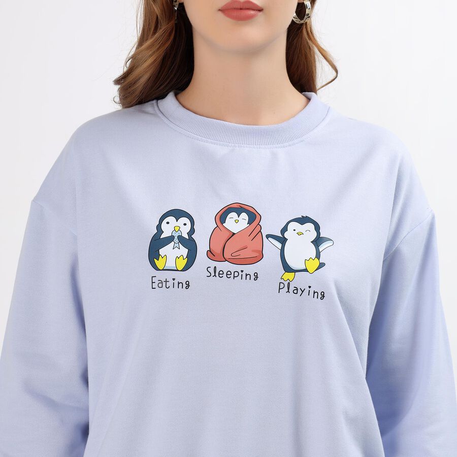 Ladies' Sweatshirt, हल्का नीला, large image number null