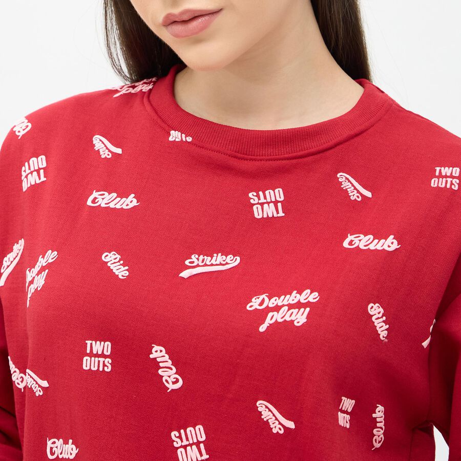 Ladies' Sweatshirt, लाल, large image number null