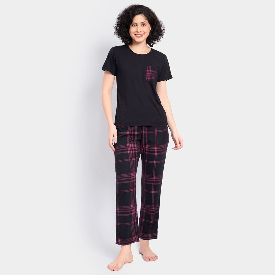 Ladies' Night Suit, Black, large image number null