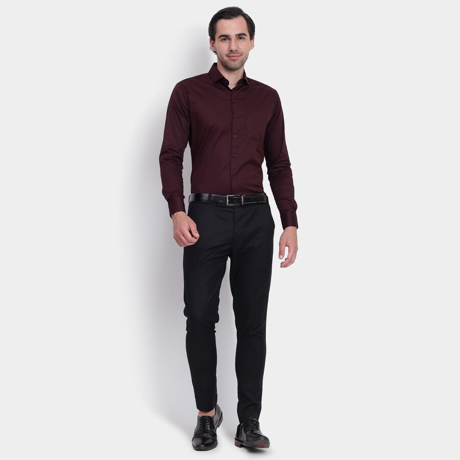 Men's Formal Shirt, वाइन, large image number null
