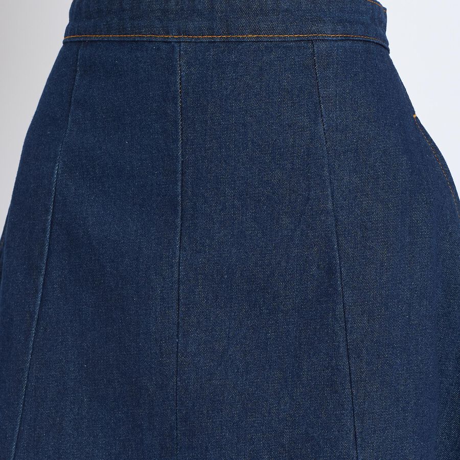 Ladies' Skirt, गहरा नीला, large image number null