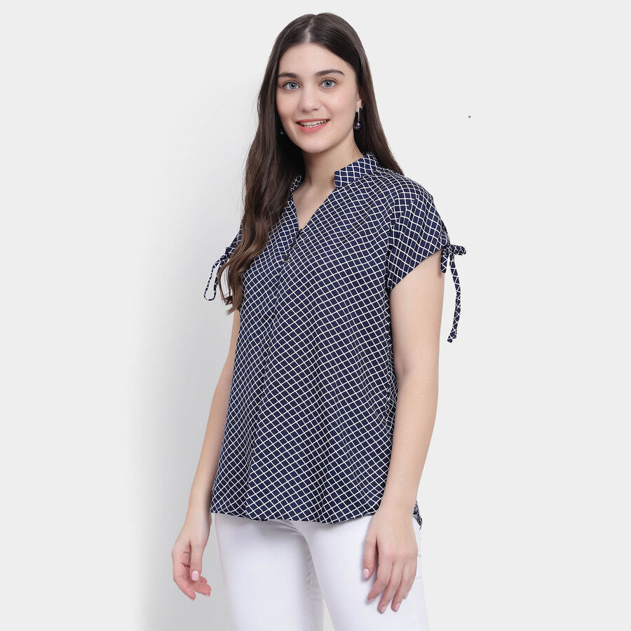 All Over Print Short Sleeve Shirt, नेवी ब्लू, large image number null