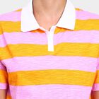 Ladies' 100% Cotton Crop  Top, गुलाबी, small image number null