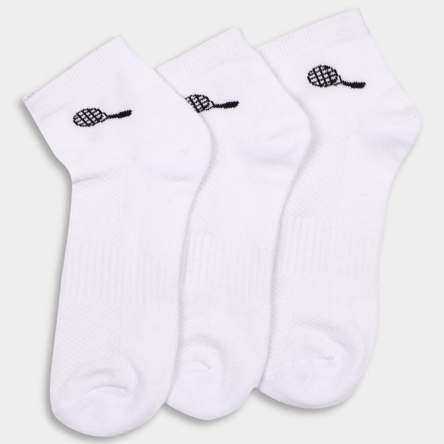 Men's Socks (Pack of 3), सफ़ेद, large