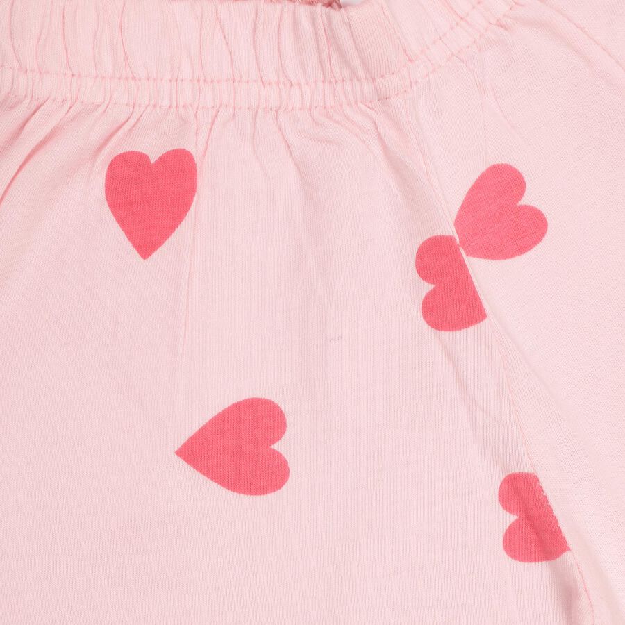 Girls' 100% Cotton Capri Set, Pink, large image number null