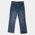 Girls' Jeans, Mid Blue, small