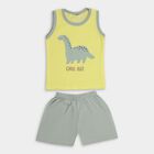 Infant Boys' 100% Cotton Baba Suit, Yellow, small image number null