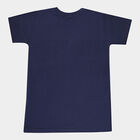Boys Round Neck T-Shirt, Navy Blue, small image number null