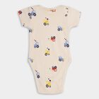 Infants' 100% Cotton Bodysuit, Light Blue, small image number null