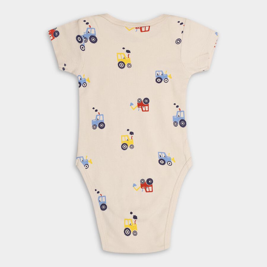 Infants' 100% Cotton Bodysuit, Light Blue, large image number null