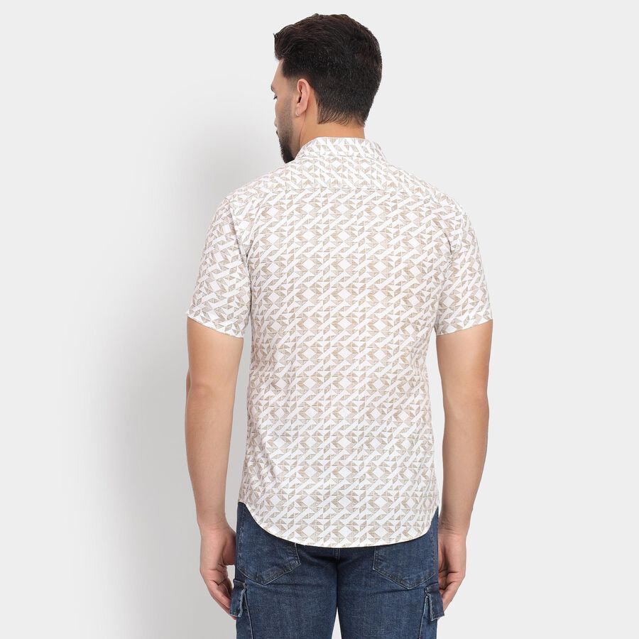 Men's 100% Cotton Casual Shirt, Beige, large image number null