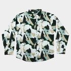 Boys Green Cotton Long Sleeves Regular Fit Casual Shirt, Light Green, small