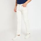 Men's Slim Fit Jeans, White, small image number null