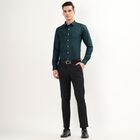 Men's Formal Shirt, गहरा हरा, small image number null