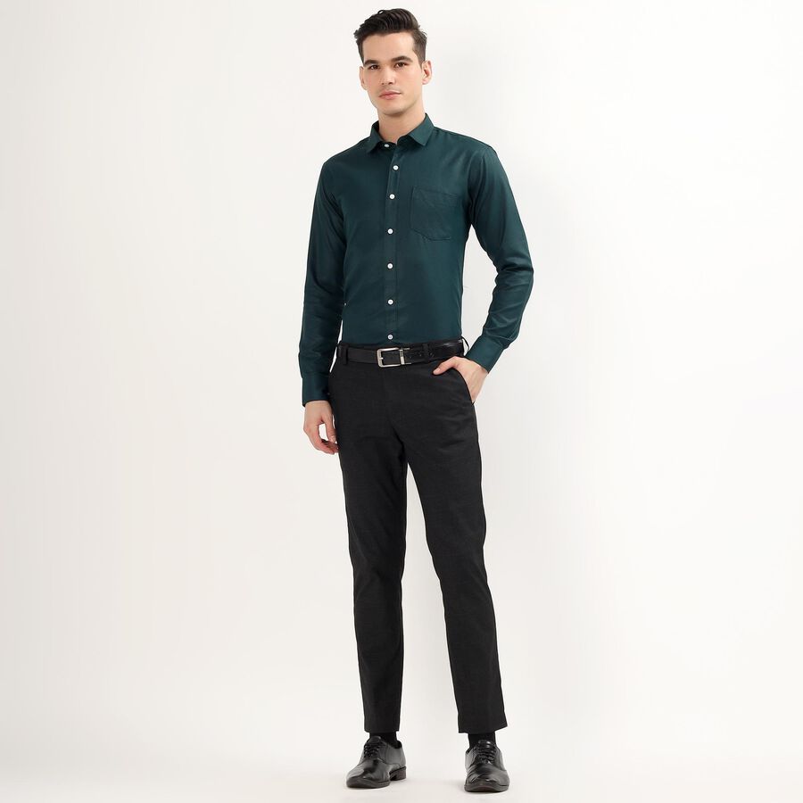 Men's Formal Shirt, गहरा हरा, large image number null