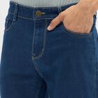 Men's Deep Blue Slim Fit Jeans, Dark Blue, small image number null