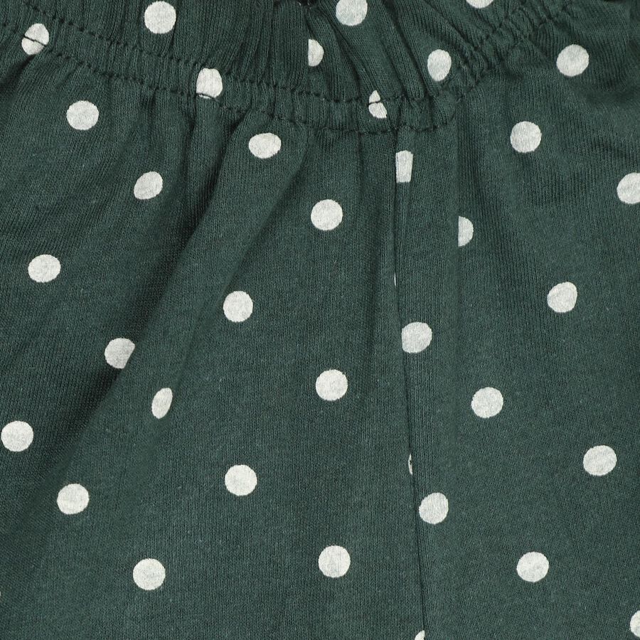 Girls' Pyjama, Dark Green, large image number null