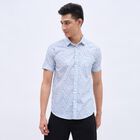 Men's Light Blue Cotton Regular Collar Casual Shirt, हल्का नीला, small image number null
