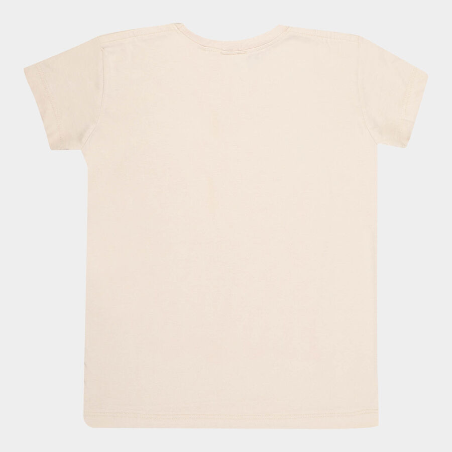 Girls T-Shirt, Beige, large image number null