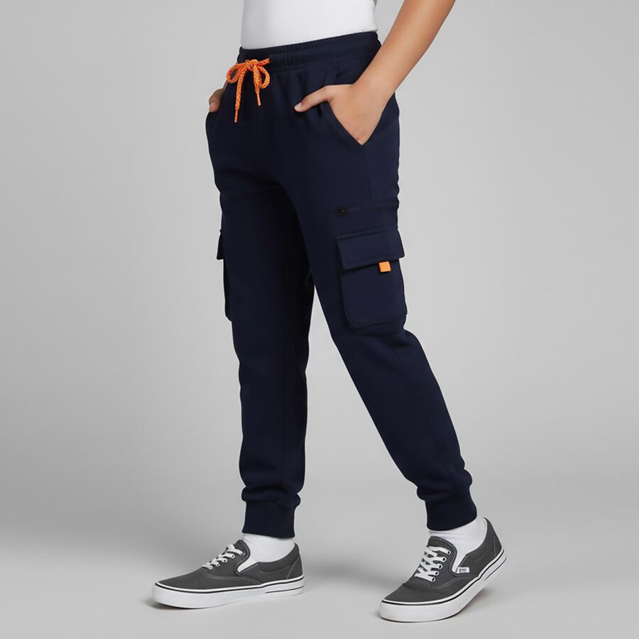 Boys' Winter Pyjama, नेवी ब्लू, large image number null