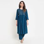 Ladies' Ethnic Set, Teal Blue, small image number null