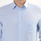 Men's Light Blue Regular Collar Formal Shirt, Light Blue, small image number null