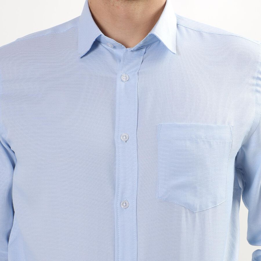 Men's Light Blue Regular Collar Formal Shirt, Light Blue, large image number null