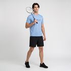 Men's Light Blue Round Neck Regular Drifit T-Shirt, Light Blue, small