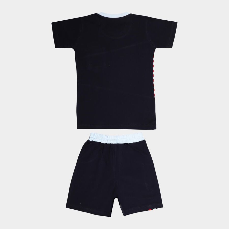 Boys Cotton Baba Suit, Light Blue, large image number null
