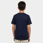 Boys' Half Sleeves T-Shirt, Navy Blue, small