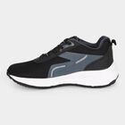 Men's Grey Lace-Up Sneakers, ग्रे, small