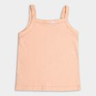 Girls' 100% Cotton Vest (Pack of 2), Peach, small image number null