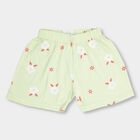 Girls' Shorts, हल्का हरा, small