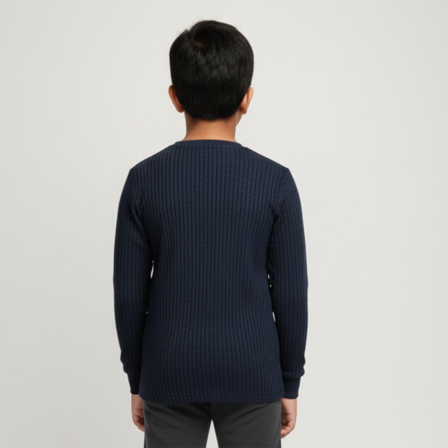 Boys' Thermal Upper, मिश्रित नीला, large image number null