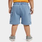 Infants' Navy Blue Regular Fit Solid Half Pant, Light Blue, small