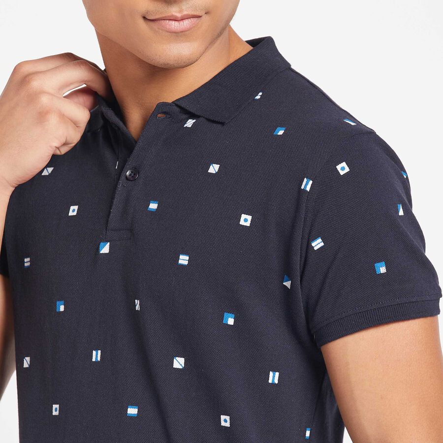 Polo T- Shirt, Navy Blue, large image number null