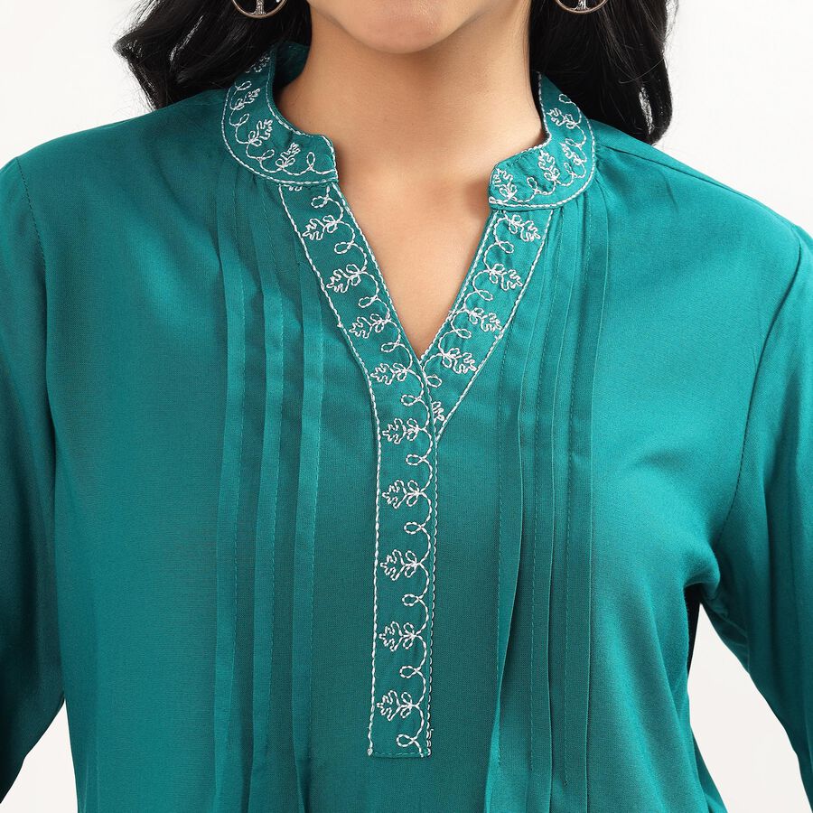 Ladies' Kurti, Dark Green, large image number null