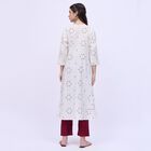 Women's Rich Ivory White Embroidered Ethnic Set, Maroon, small image number null
