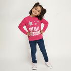 Girls' Sweatshirt, रानी (फ्यूशिया), small image number null
