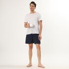 Men's Dark Navy Cotton Printed Boxer, Dark Blue, small image number null
