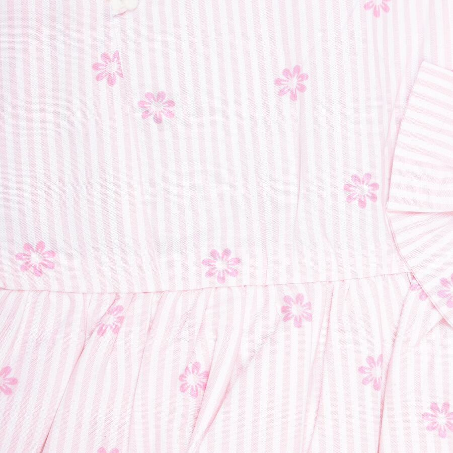 Girls Printed Capri Set, Light Pink, large image number null