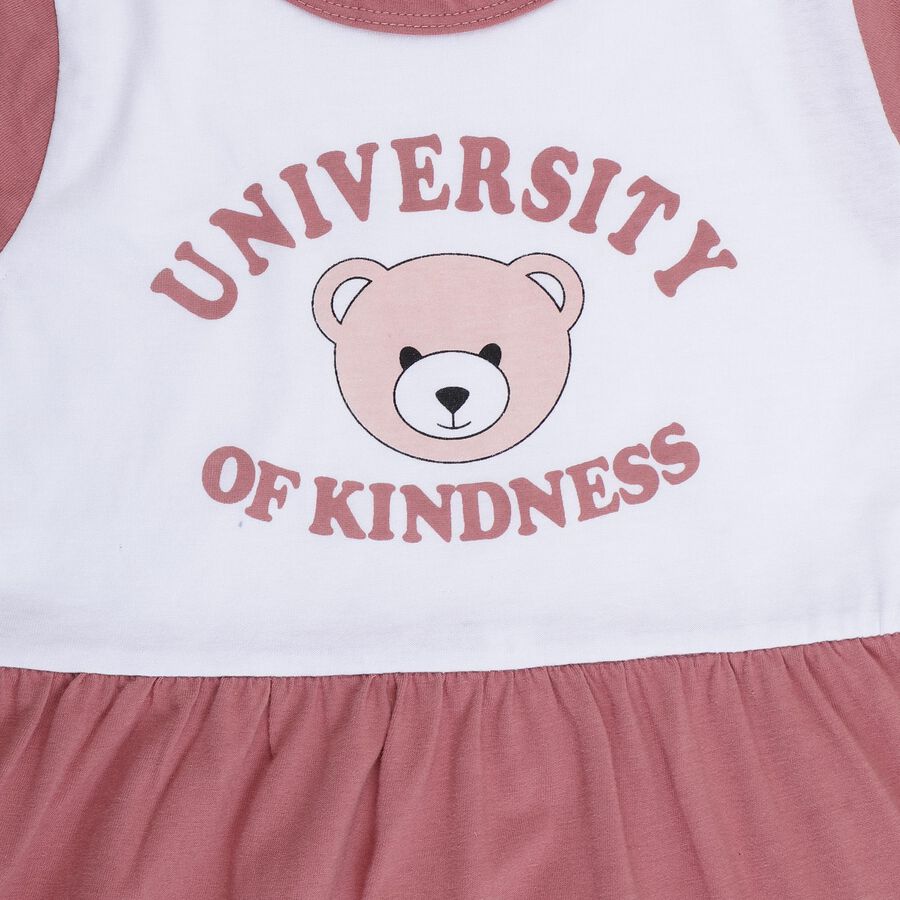 Girls' Frock, हल्का गुलाबी, large